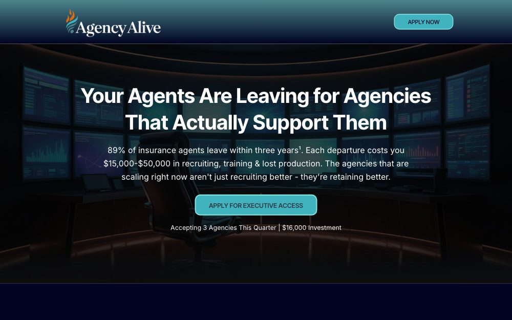 Agency Alive homepage